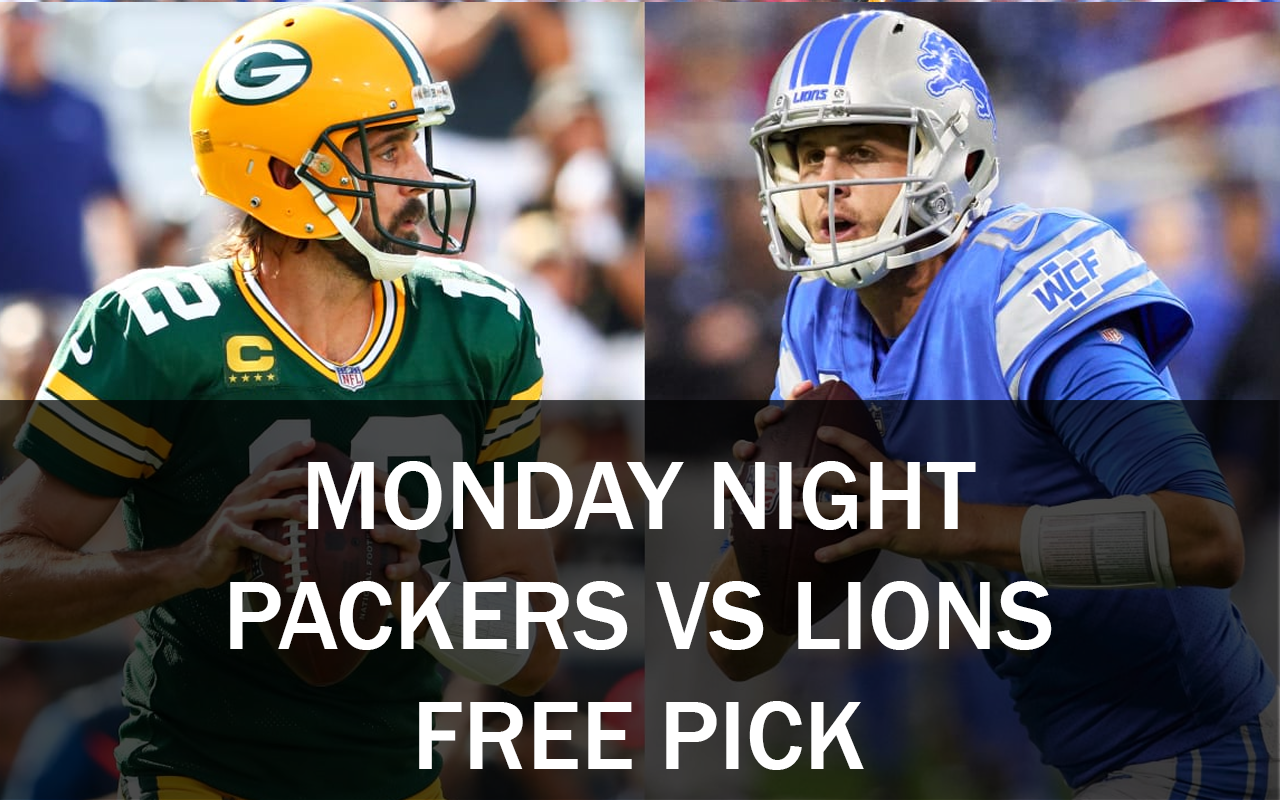 Detroit Lions vs Green Bay Packers Monday Night Free NFL Pick, 2021